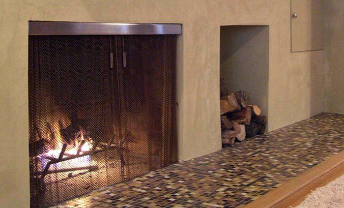 Fireplace screen