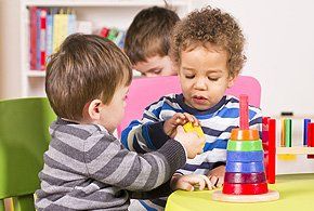 Toddlers playing