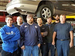 Auto repair team