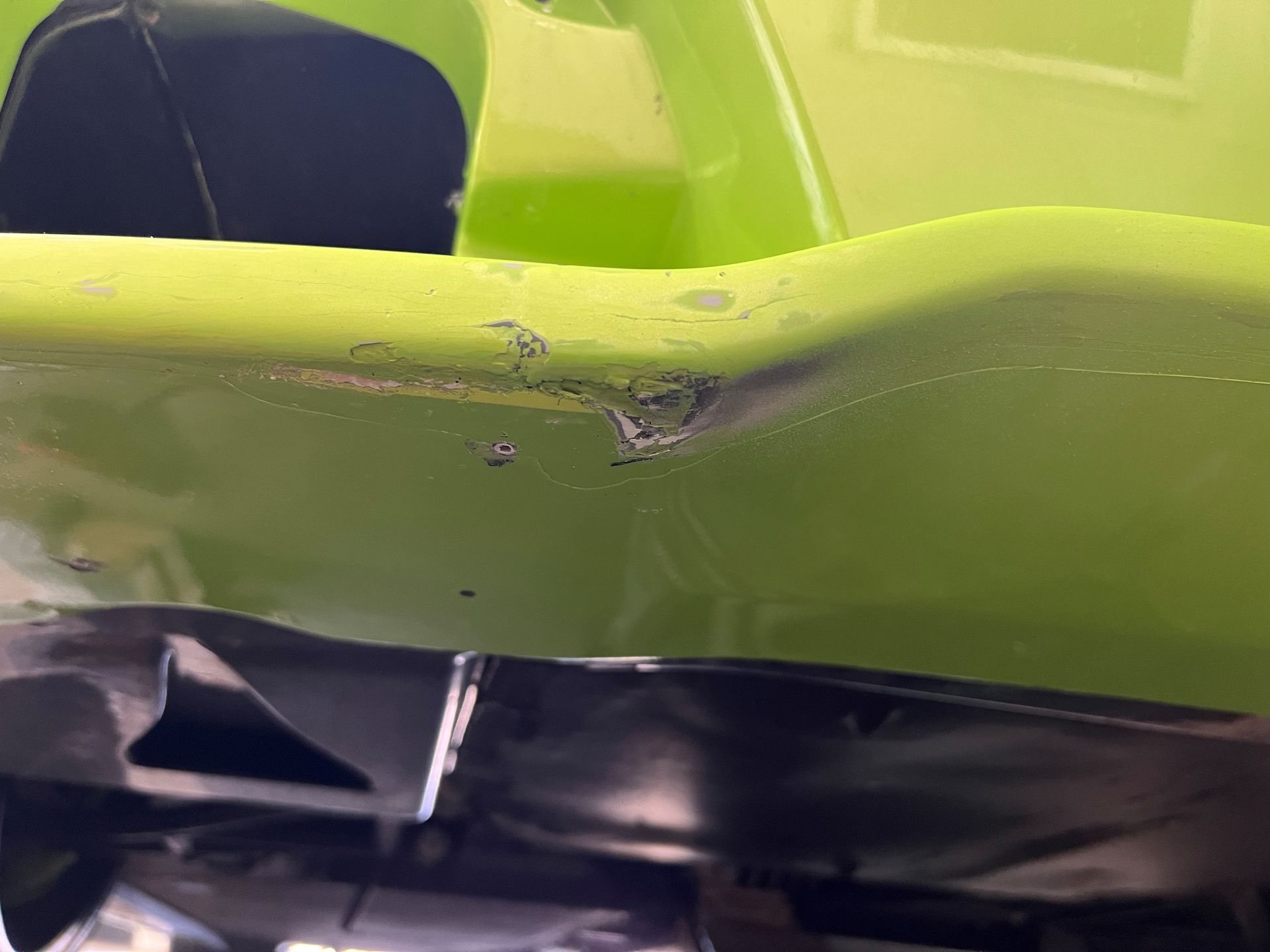 Green Lamborghini Body Work 2