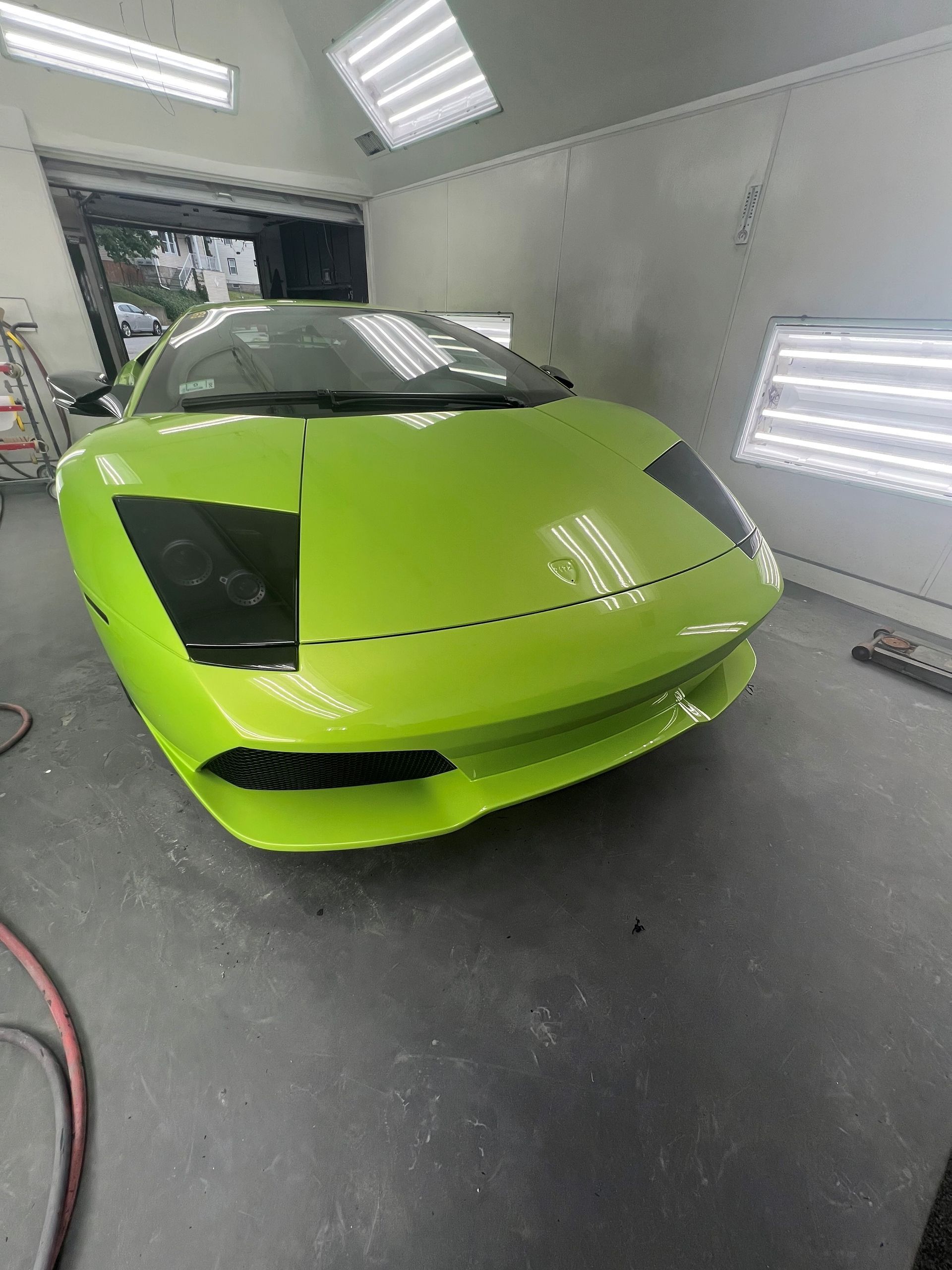 Green Lamborghini Body Work 4
