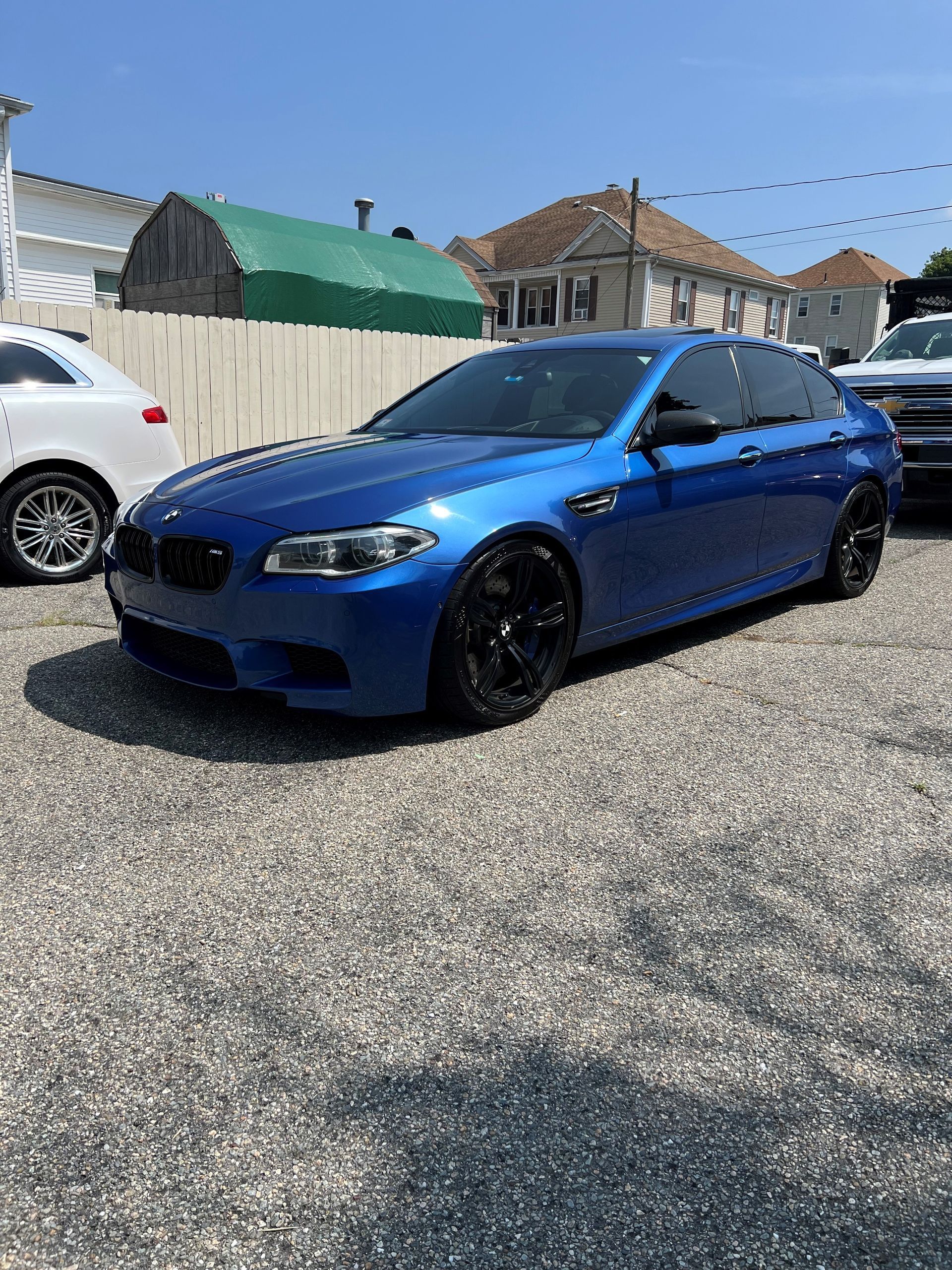 Blue Custom Paint Car Finished