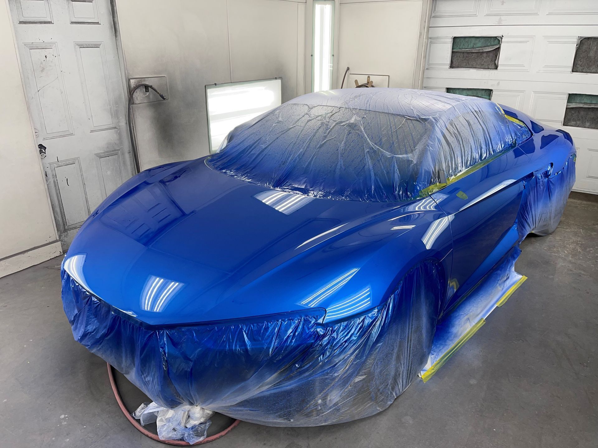 Blue Custom Paint Car