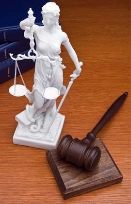 Judgment Hammer and Law Justice Woman