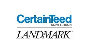 The logo for certainteed saint-gobain and landmark