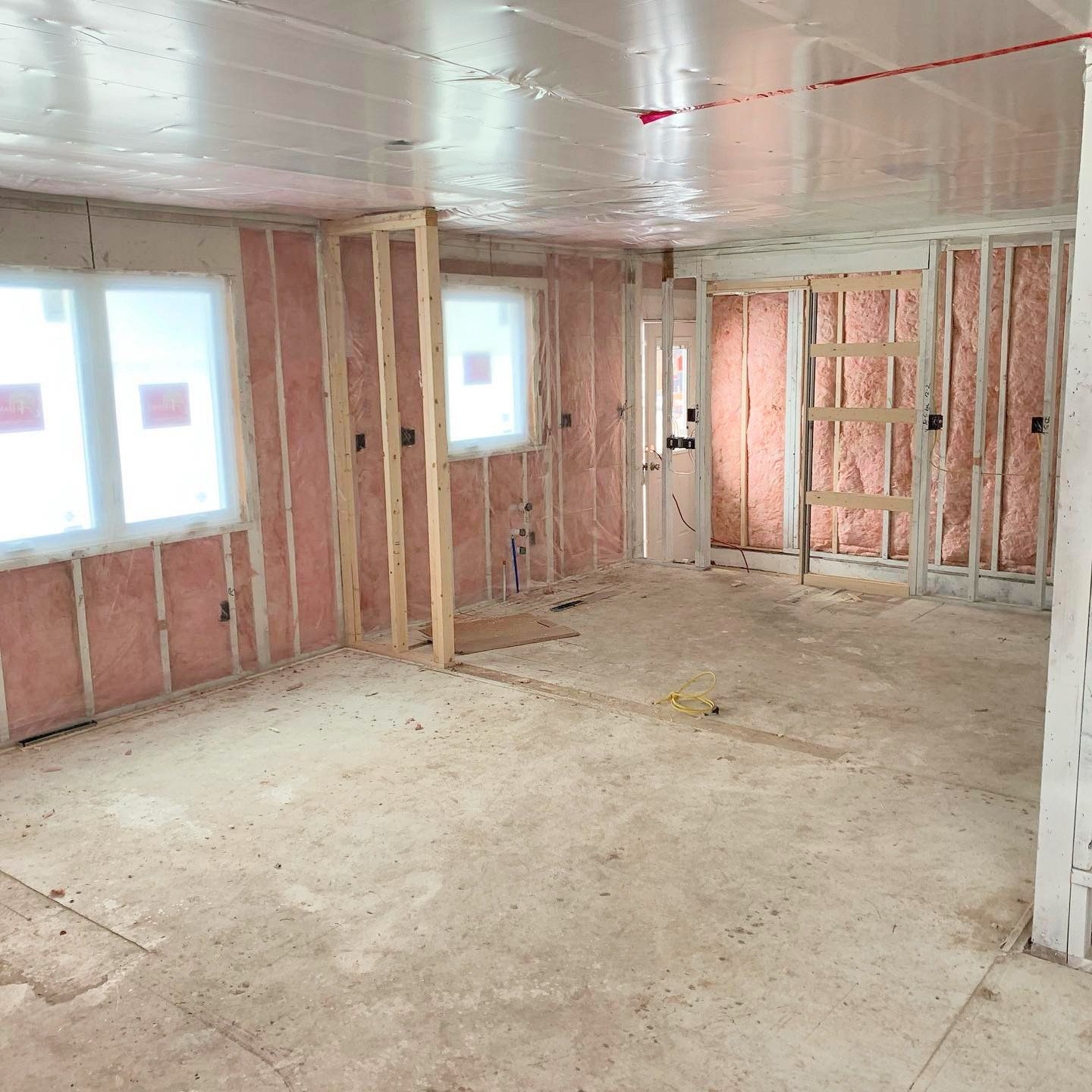 Room addition construction