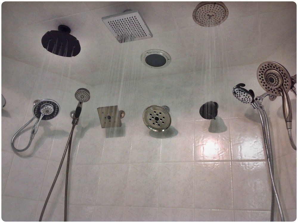 Different styles of shower
