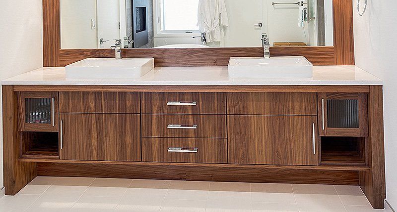 Elegant bathroom vanities