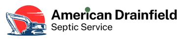American Drainfield Septic Service logo with red and blue septic truck icon