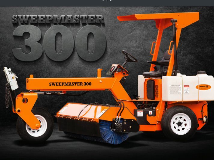 A sweepmaster 300 is shown on a black background