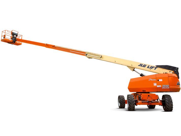 A jlg lift is shown on a white background.