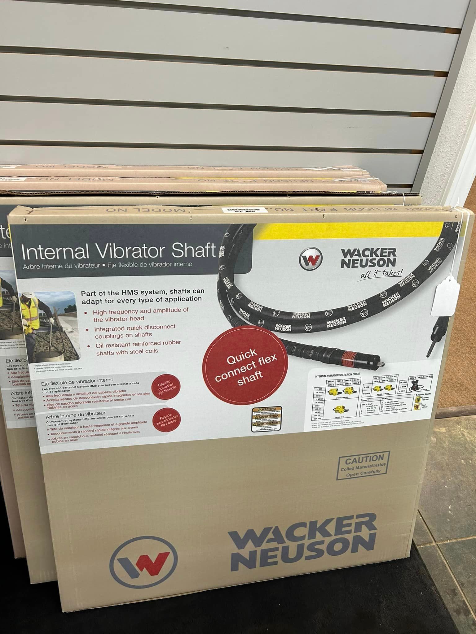 A box that says wacker neuson on it