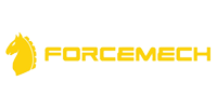 Yellow FORCEMECH logo with a horse head icon on a white background