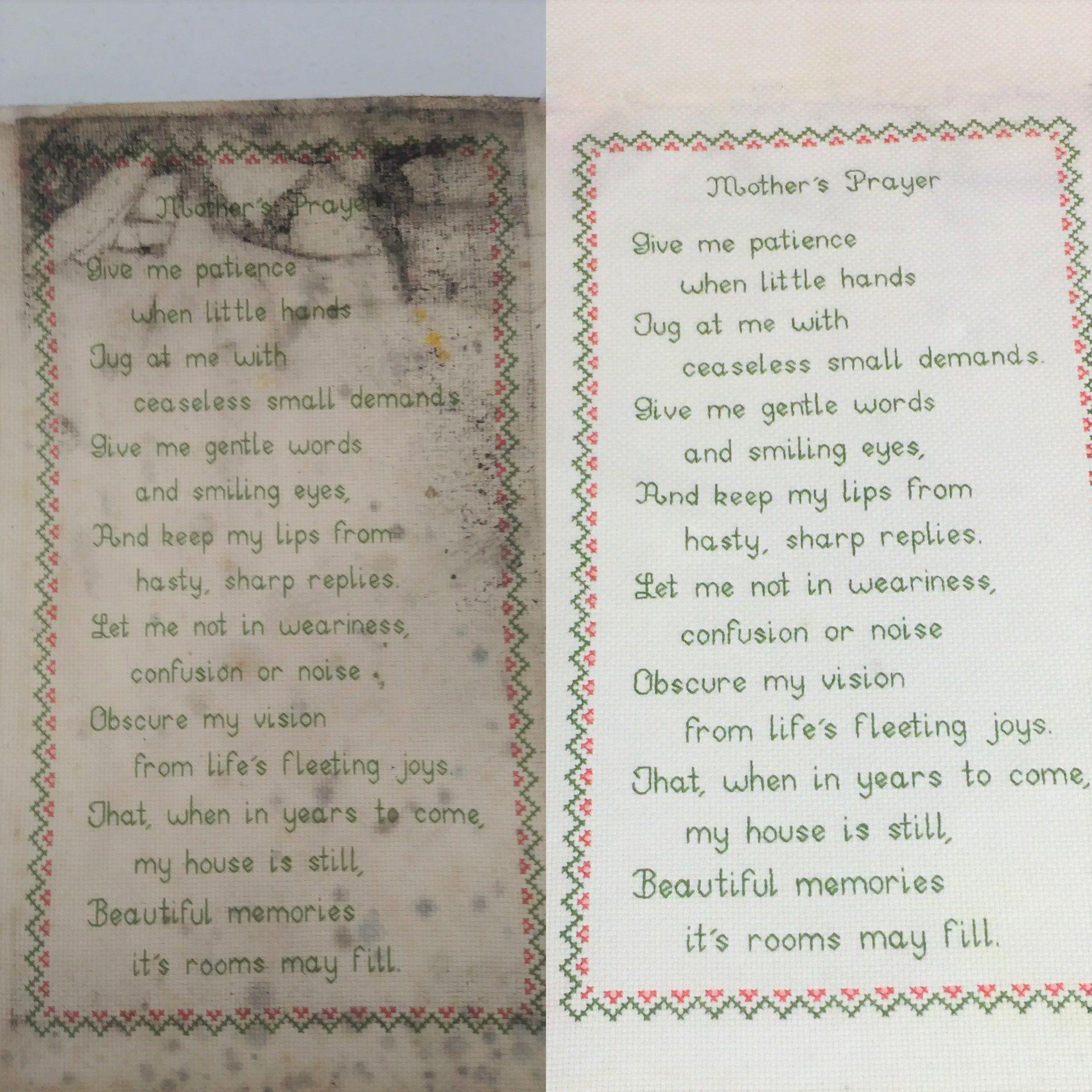 Embroidery Restoration