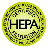 Certified HEPA filtration logo