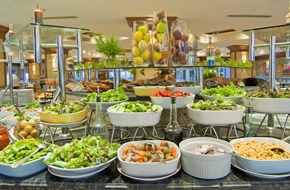 Variety of food catering