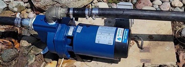 blue pump for residential wells