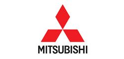 Mitsubishi logo: three red diamonds arranged in a triangular shape, with the word 