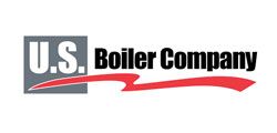 U.S. Boiler Company logo with gray box and red swoosh, company name in black text.