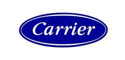 Carrier logo in white text on a blue oval.