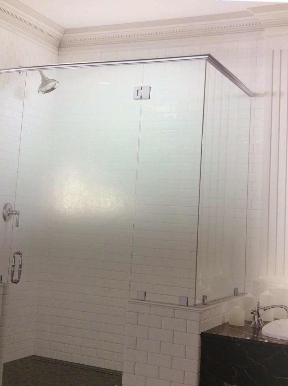 Shower door glass installation service