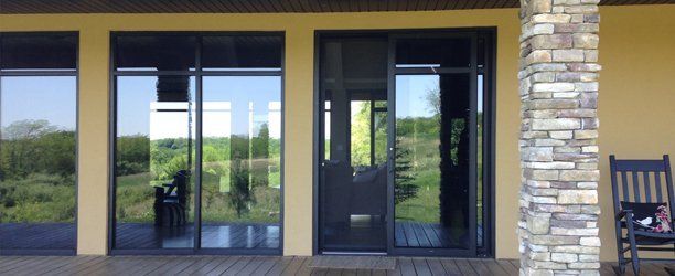 Residential glass windows and door