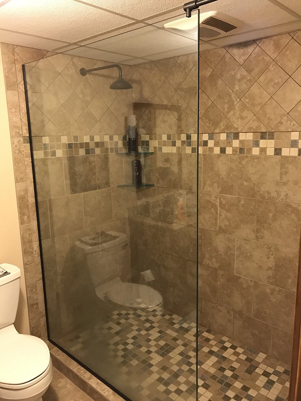 Shower door glass installation service