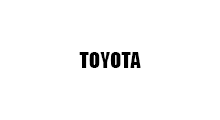 Toyota logo, black text on white background.