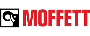 MOFFETT logo with an elephant outline in a black square and red text.
