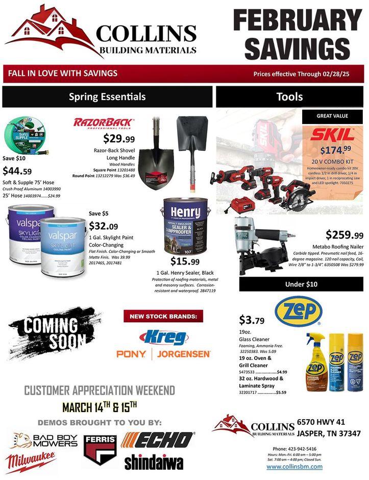 February 2025 Sales Flyer