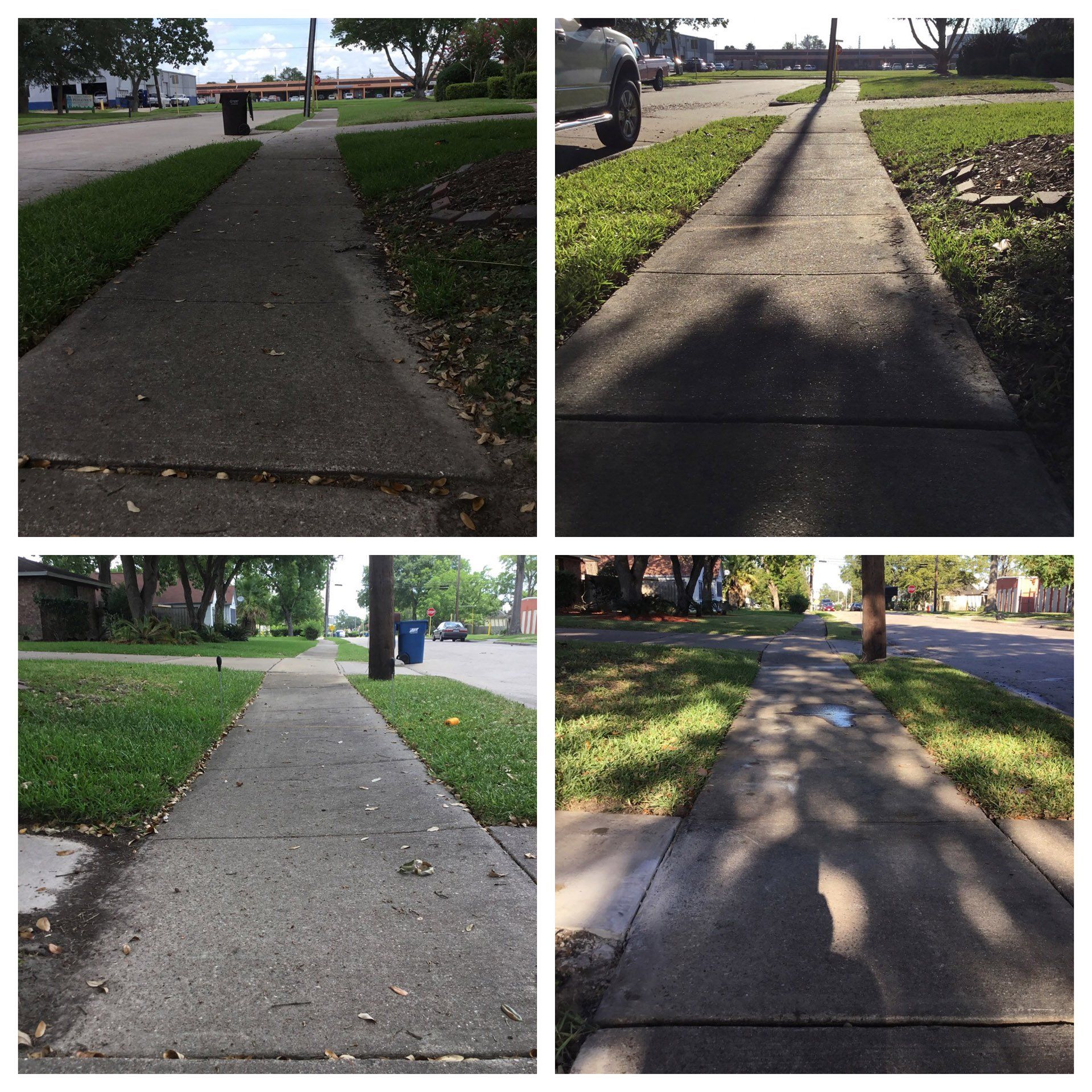 Correcting Sidewalk Pitch Polyjacking, Webster TX