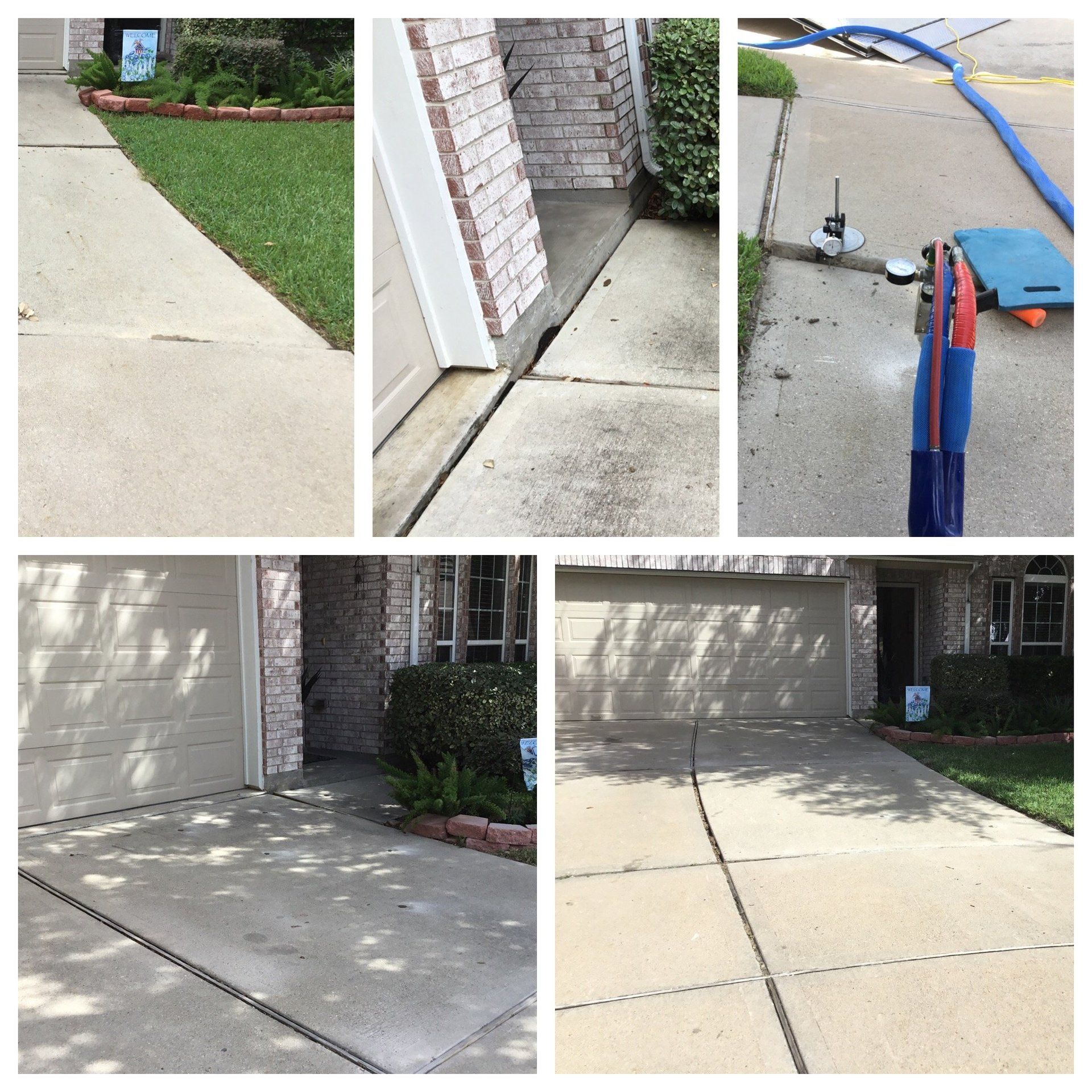 Entry & Driveway Polyjacking, Richmond Rosenberg Area