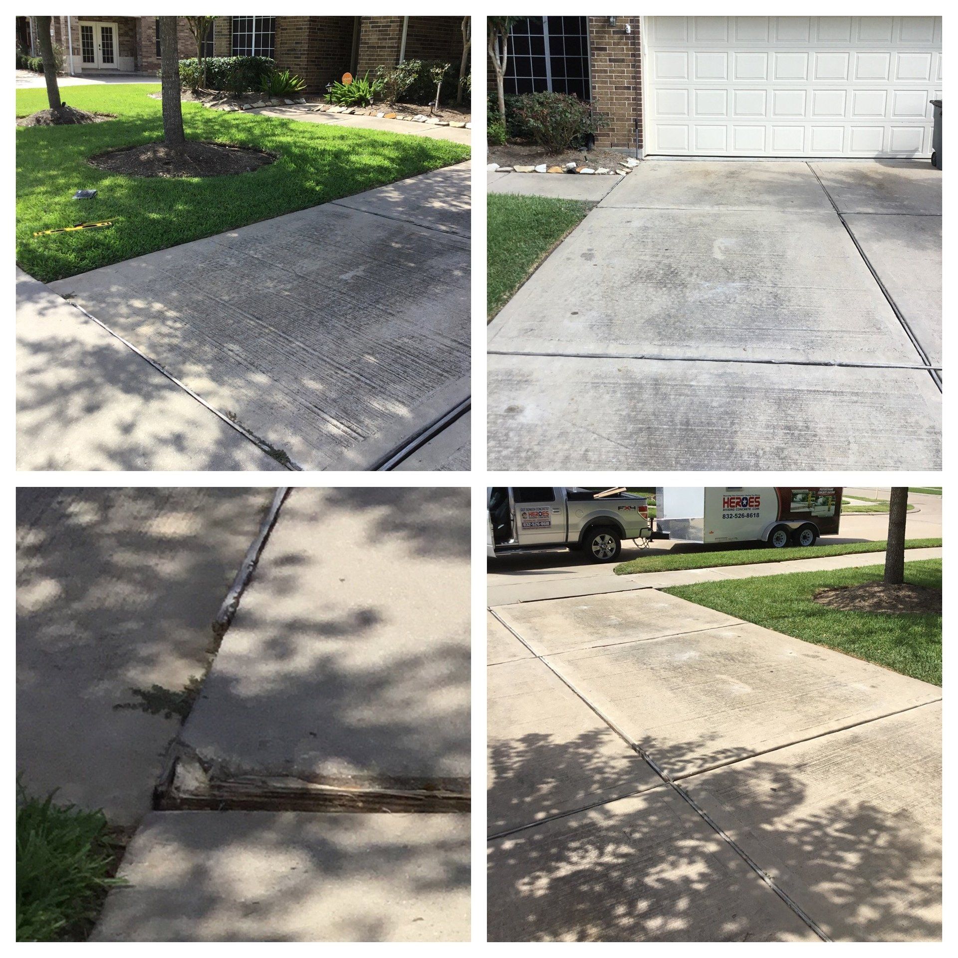 Sunken Concrete Repair, Richmond TX