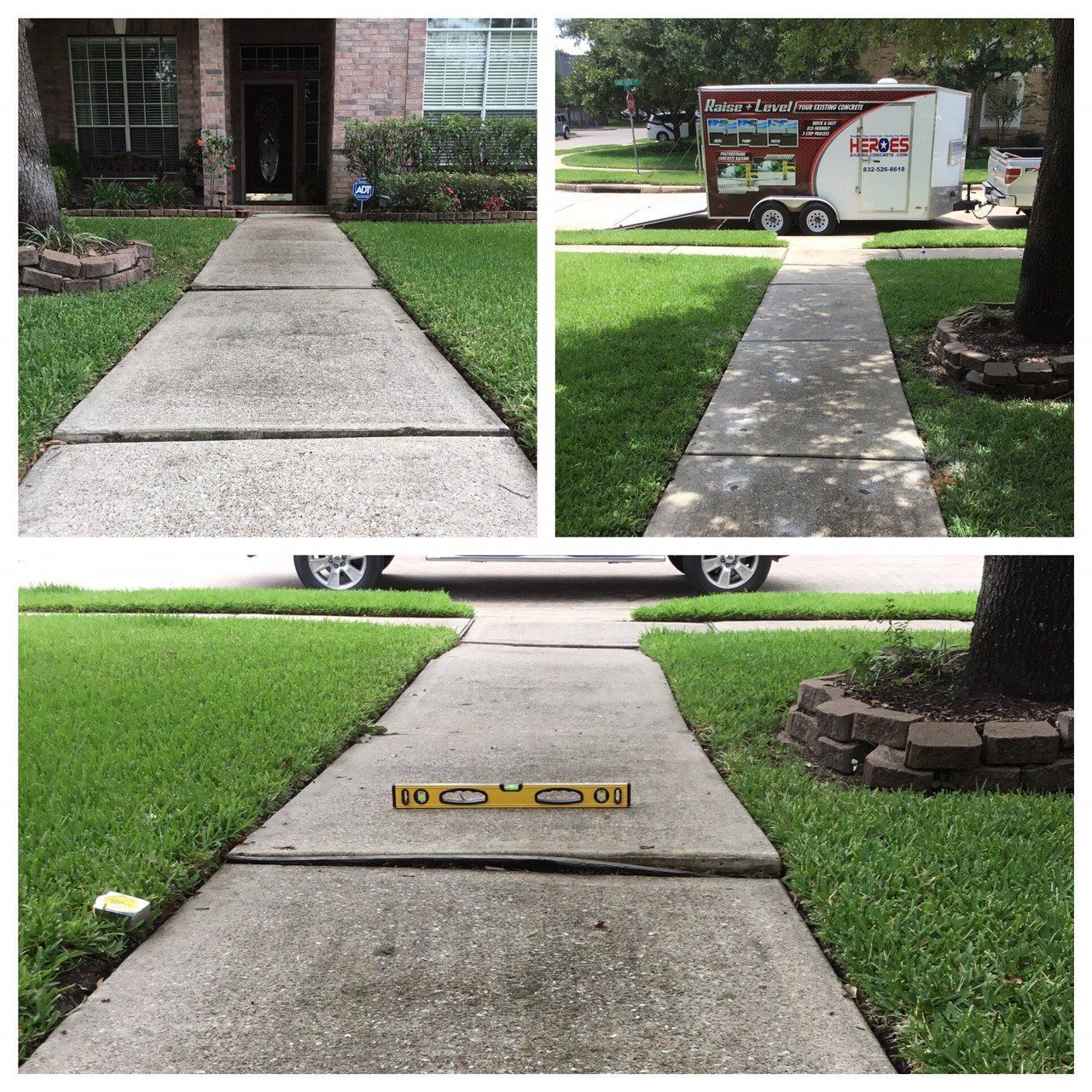 Sidewalk Repair Polyurethane Foam, Katy TX