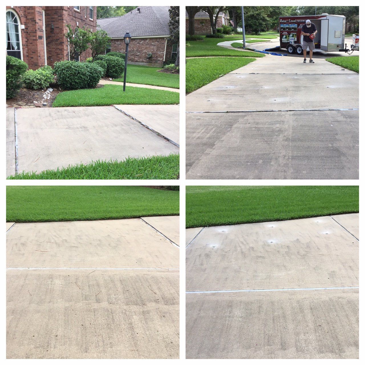 Uneven Driveway Repair, Katy, TX