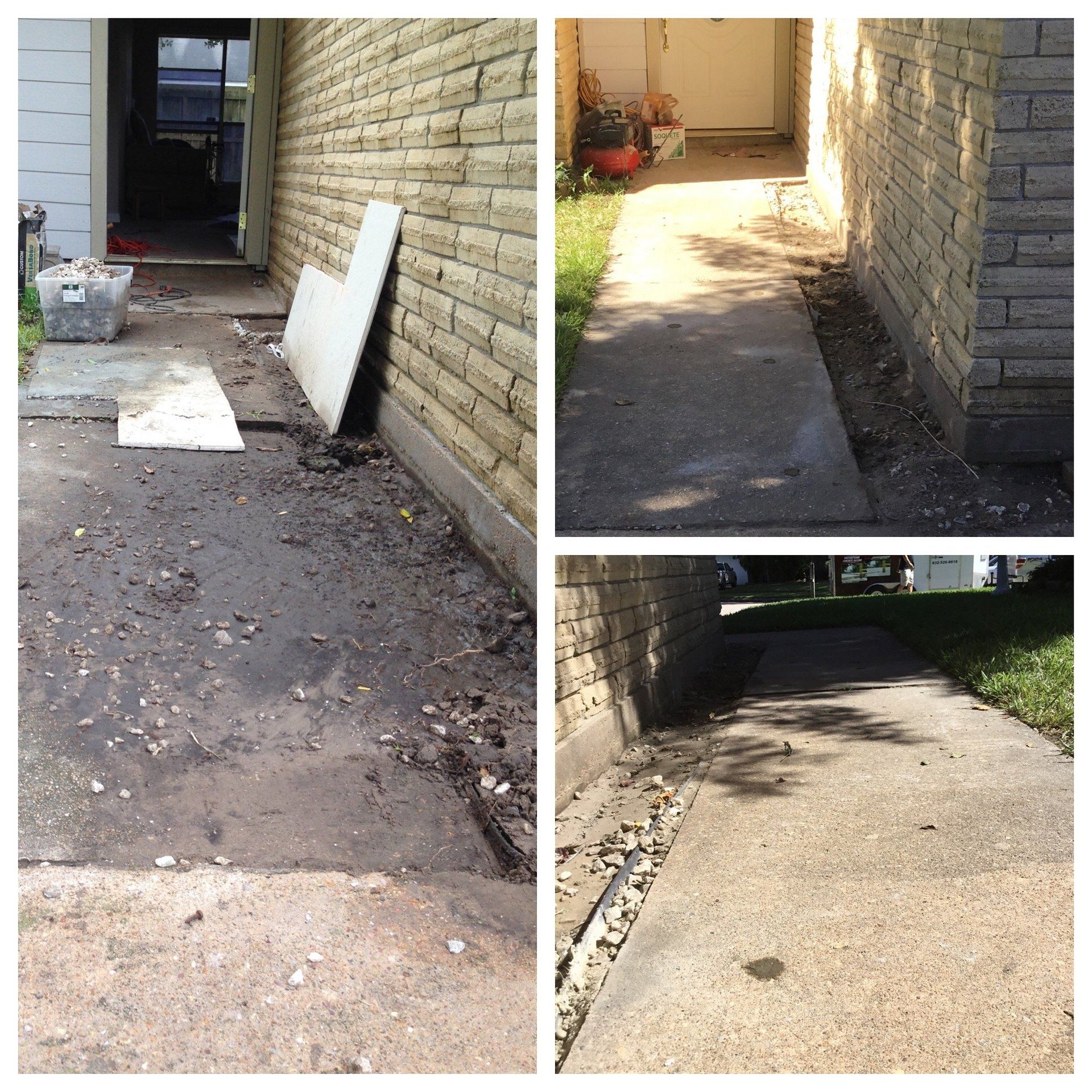 Houston TX, Raising Sidewalk Panel