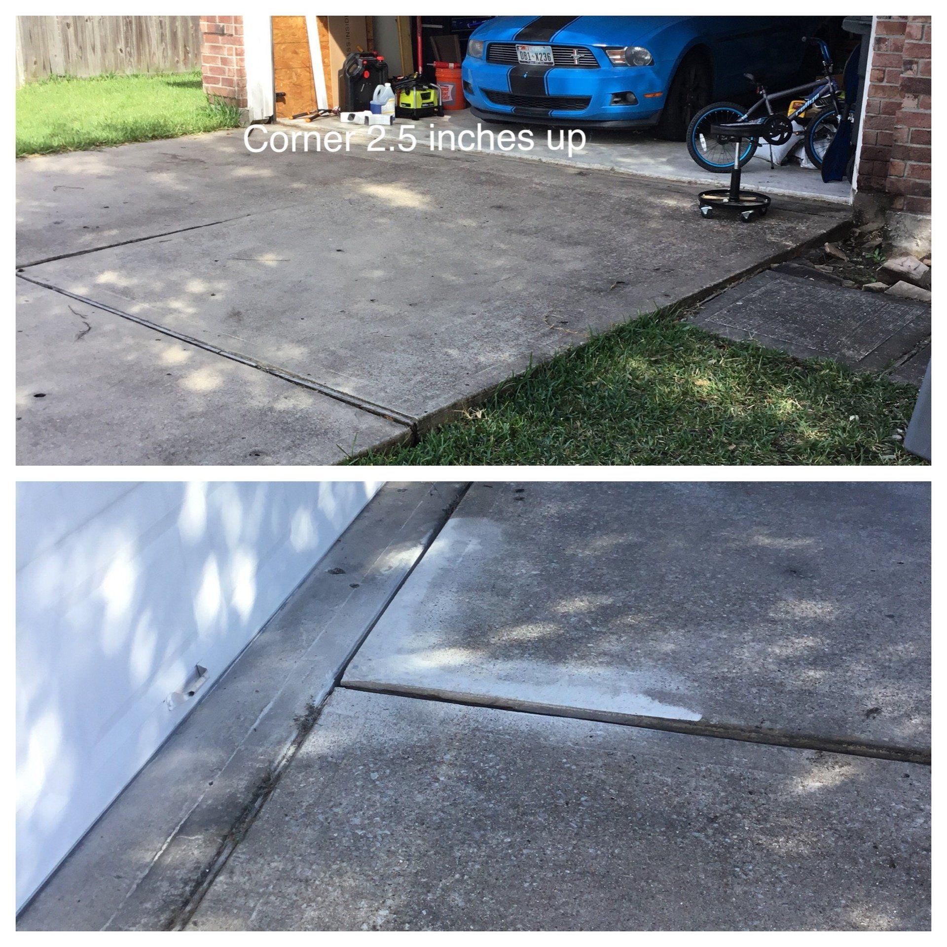 Raised Driveway Corner, Baytown TX