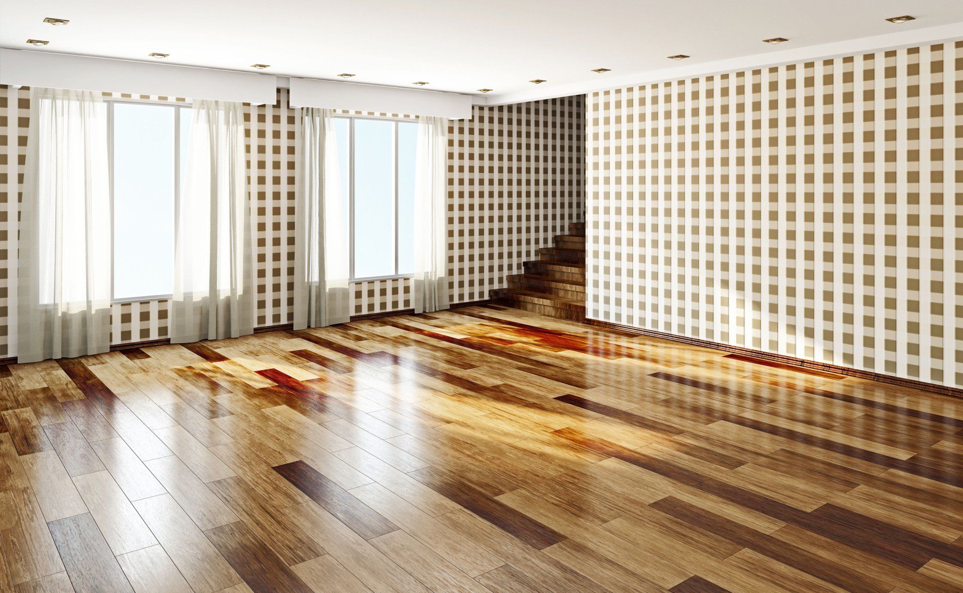 Hardwood floor refinishing