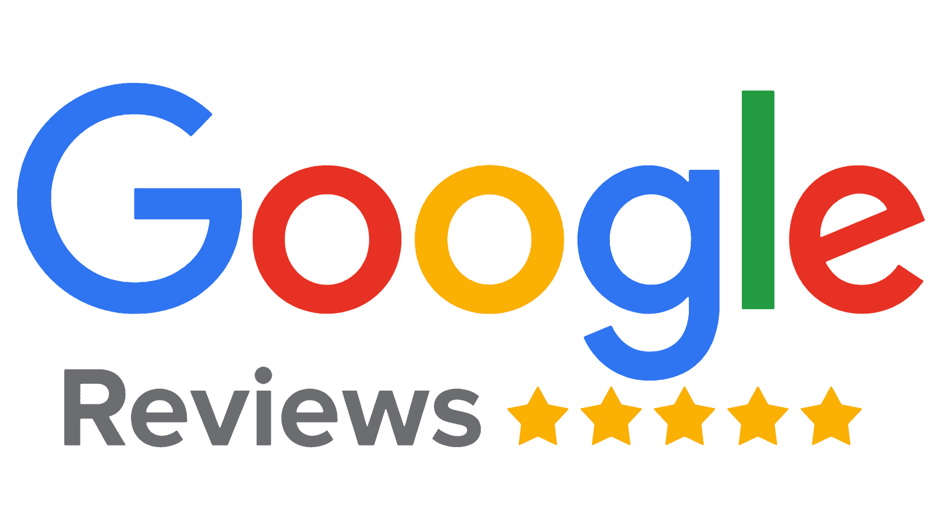 Google Reviews logo with five gold stars