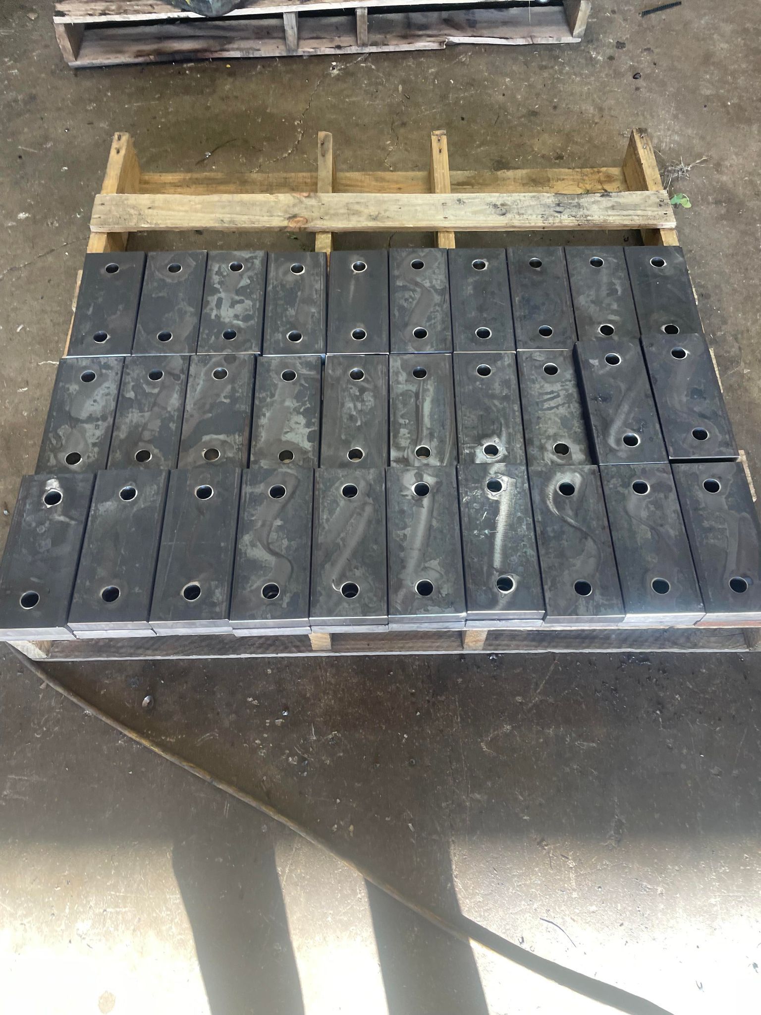 Metal parts with holes