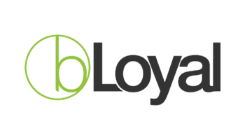 A green and black logo for loyal on a white background.