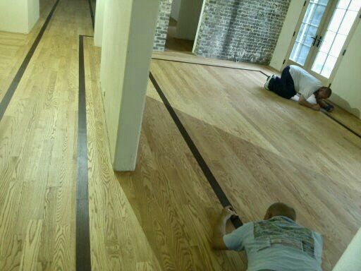 Hardwood flooring installation
