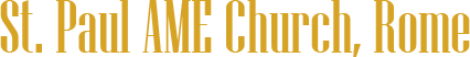 St. Paul AME Church, Rome - Logo