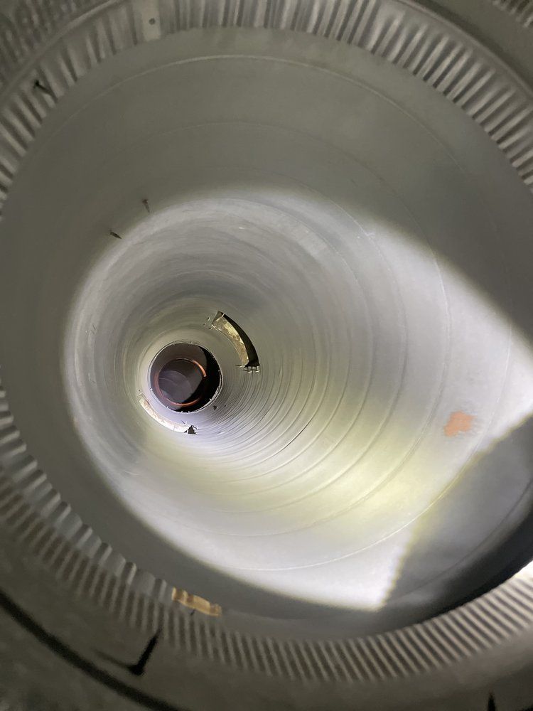 Air duct after clean