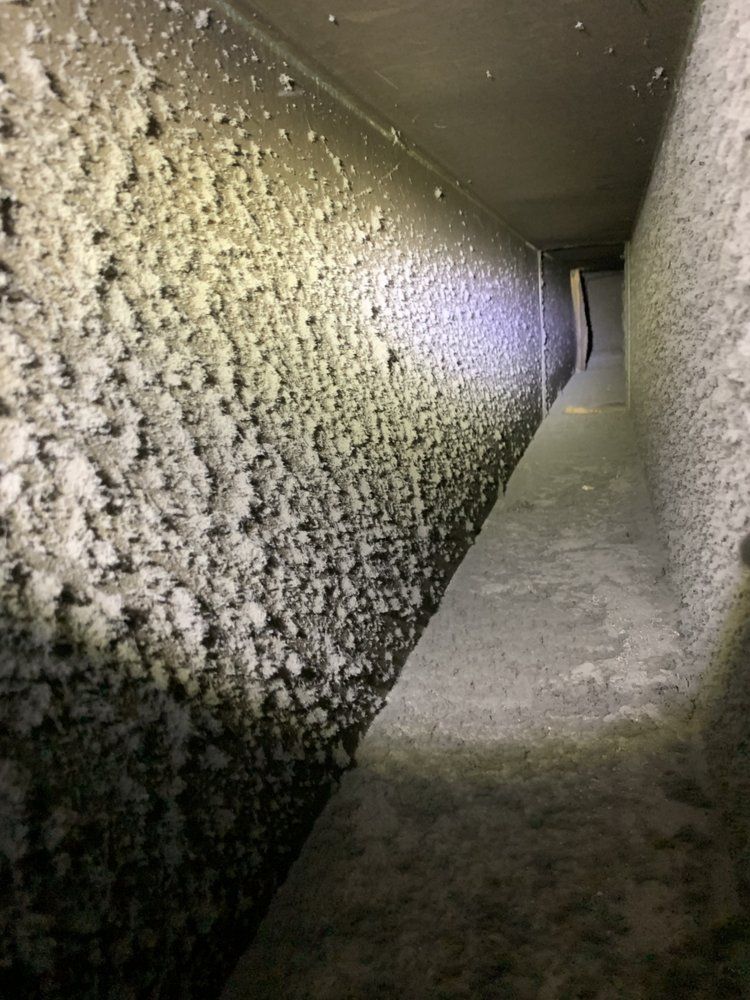 Air duct before clean