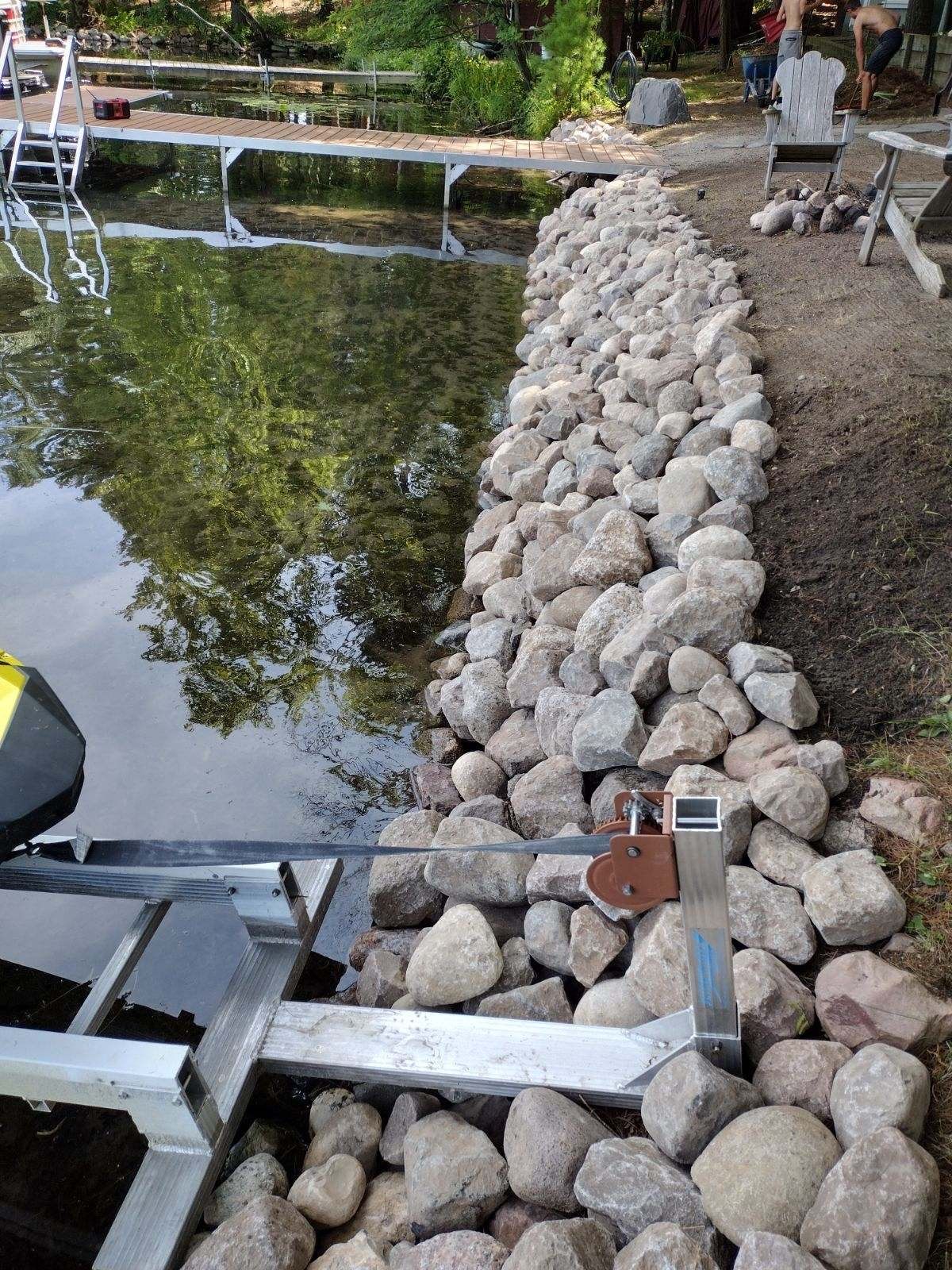 Shoreline Revetment after