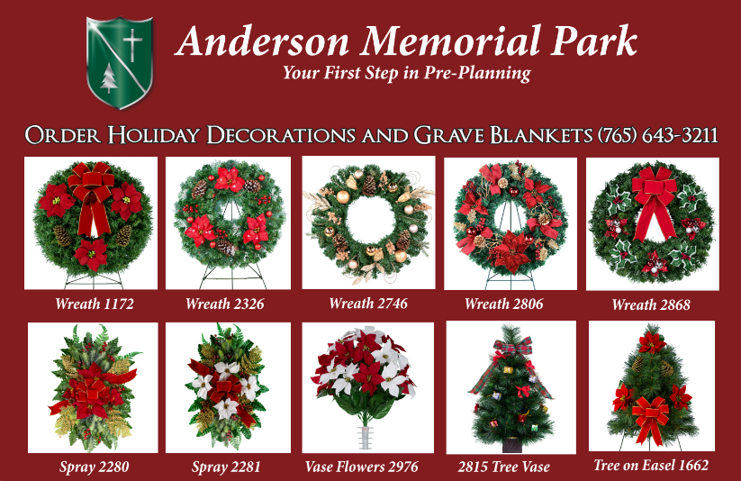 Anderson Memorial Park Cemetery & Funeral Needs - Holiday decorations