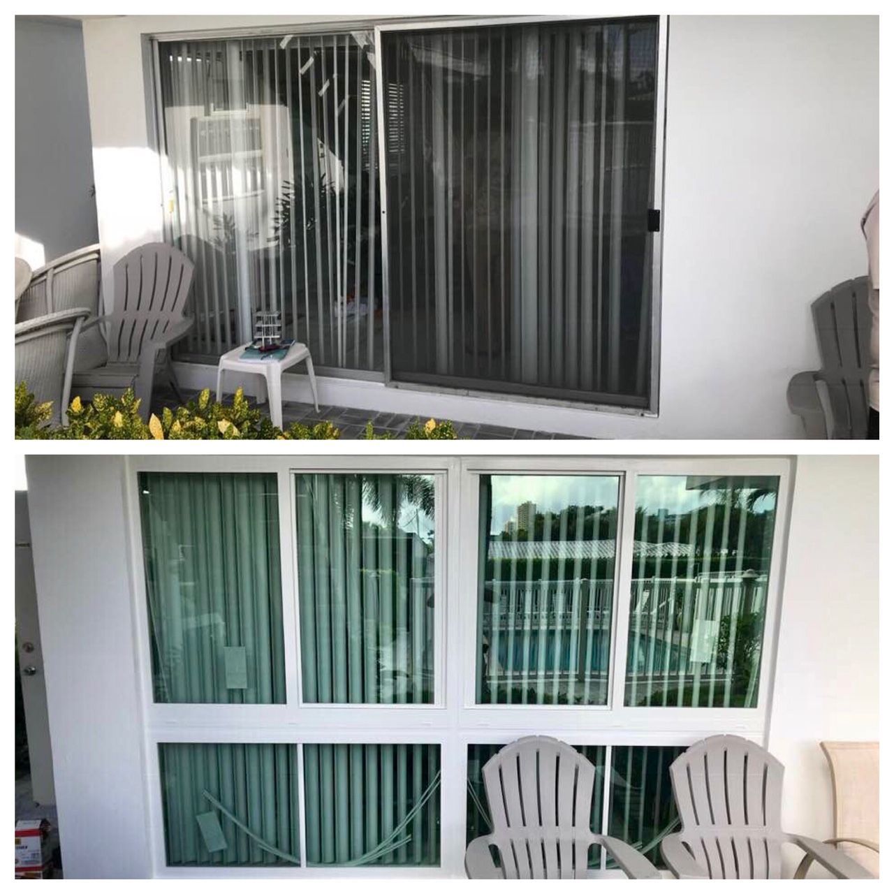 Before and after window service