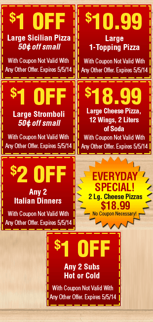 Roma Pizza Coupon