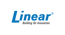The blue Linear logo with the tagline 